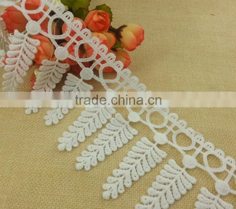 2015 New Arrive Cotton emboridery lace for ladies dress -- H1663