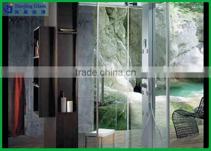 High quality tinted shower door stained glass
