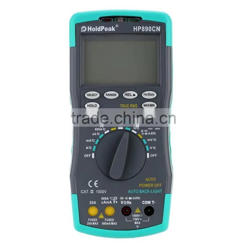 HoldPeak HP-890CN HP890CN LCD Digital Multimeter DMM with NCV Detector DC AC Voltage Current Meter Resistance Diode Capaticance