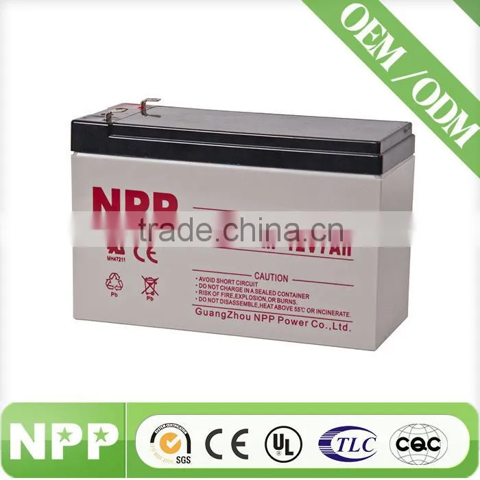 12v7ah made in China lead acid battery for kids toy