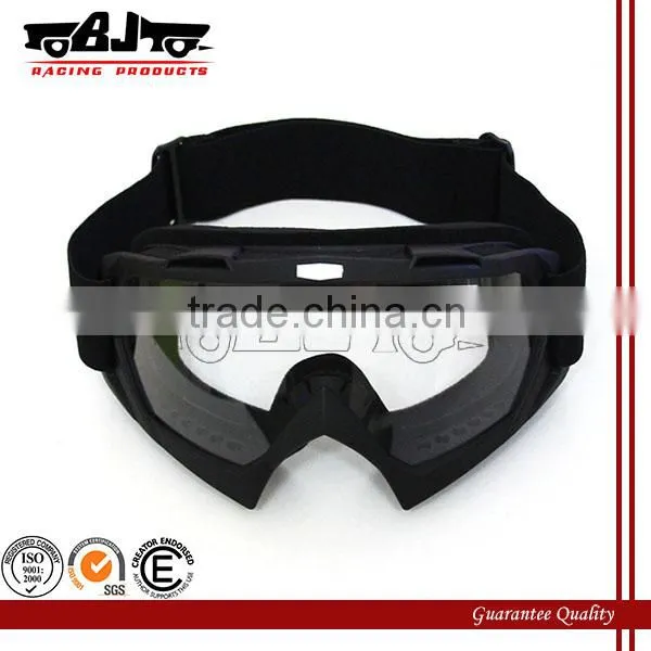 BJ-MG-001 High quality yellow motocross clear goggle lens