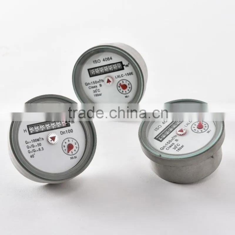 LXLC-50~300T Detachable Vane Wheel with Dry Type Register for Brass Cover Woltman Cold Water Mater Water Flow Meter