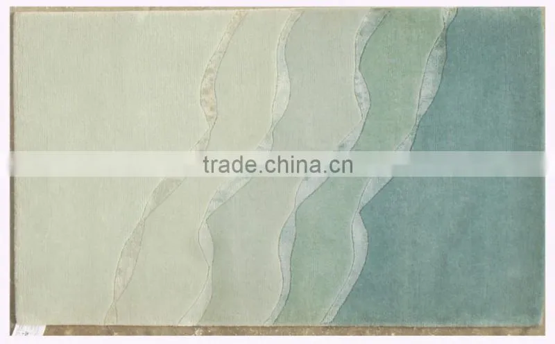Three flowers woollen carpet