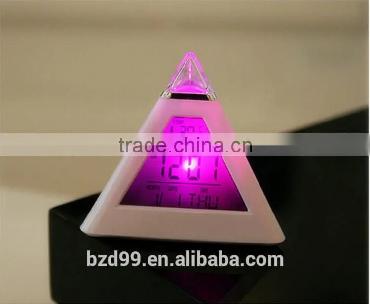 Multi-functional Countdown Colorful Back Light Alarm Electric Desk Calendar Clock/ Electronic Gift items Manufacturer