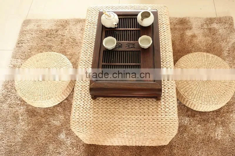 unique design environmental handmade natural fiber cornhusk tea table set