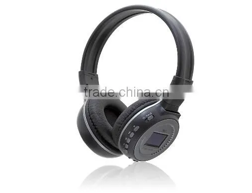 mp3 player wireless headphone n65 with LCD screen headphone for dubai