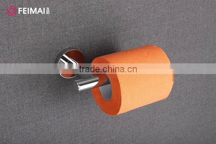 Wall Mounted European Style Brass Toilet Paper Holder without Lid for hotel