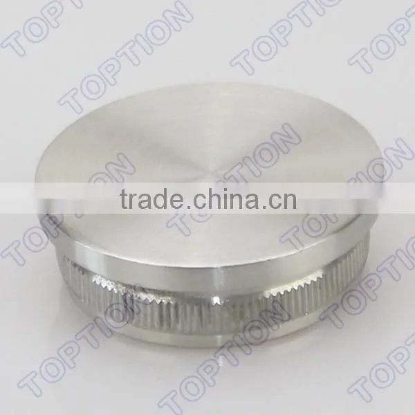 Stainless steel handrail balustrade tube flat end cap