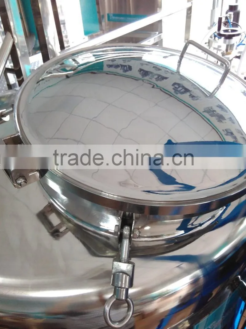 Sealing type cosmetic cream stainless steel storage tank best selling