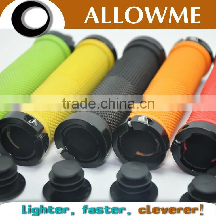 famous brand good quality EN certification rubber pvc TPR lock on rings mtb down hill bmx bike grip