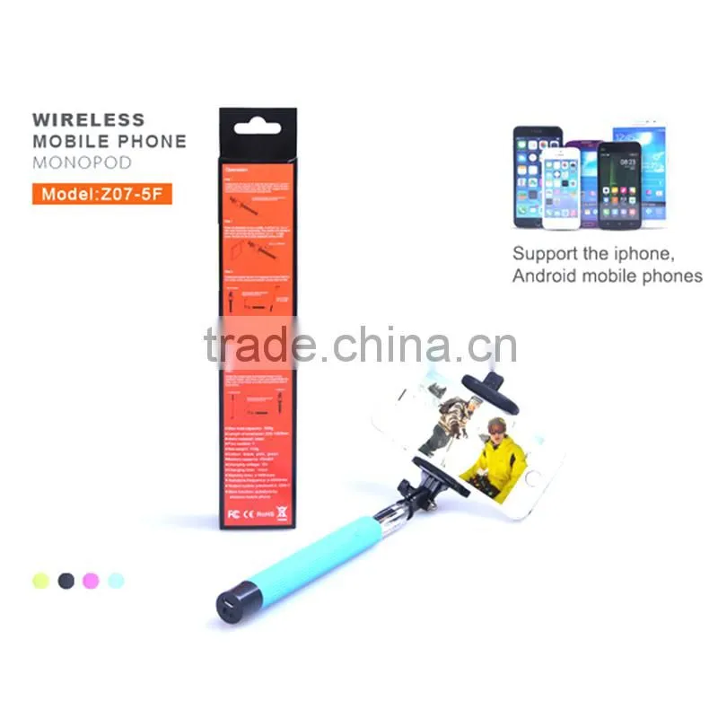 Wireless mobile phone selfie stick for nokia lumia made in china