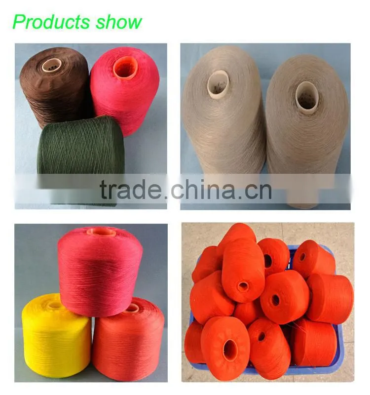 Manufacture Of Dyed Colorful Sewing Yarn 100% Polyester Ring Spun Twist Bright Yarn