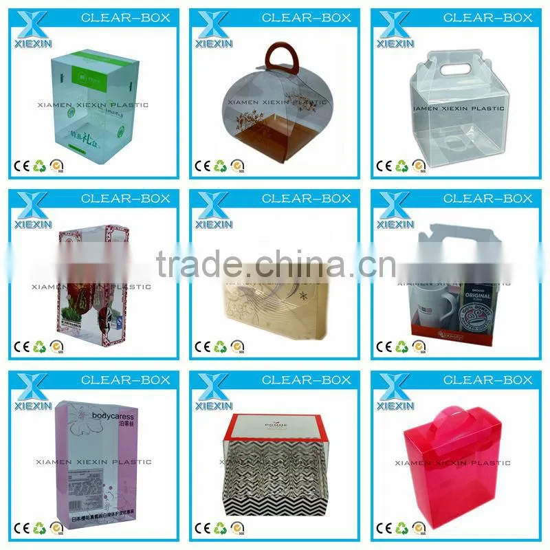 cheap gift small clear hard plastic boxes packaging