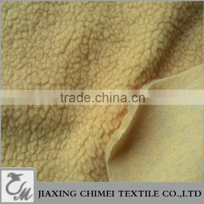 yellow berber Fleece sherpa faux fur sheep Astrakhan lamb fur