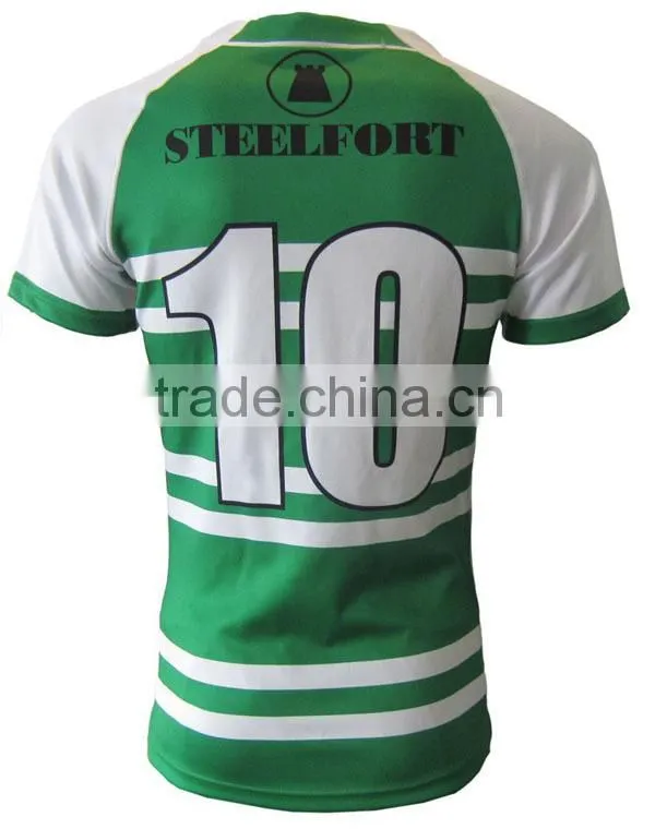 white green striped soccer jersey with name/logo/number