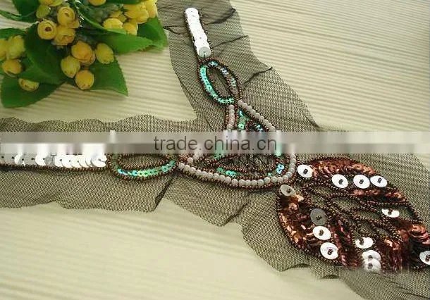 embroidery motif designs,garment patch,beads neckline,mesh collar