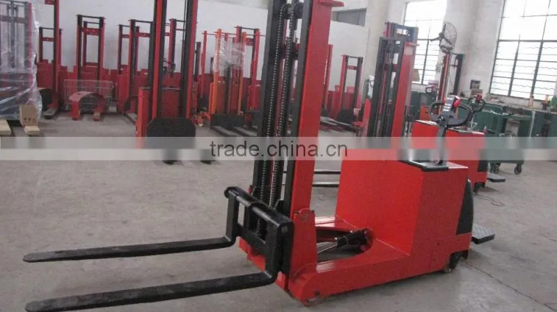 1 ton 2.5m adjustable electric pallet counter balanced fork lift