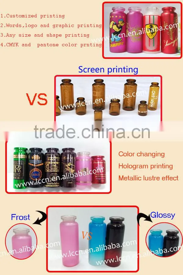 Fancy 15ml serum glass vial bottles injection glass ampoules vial