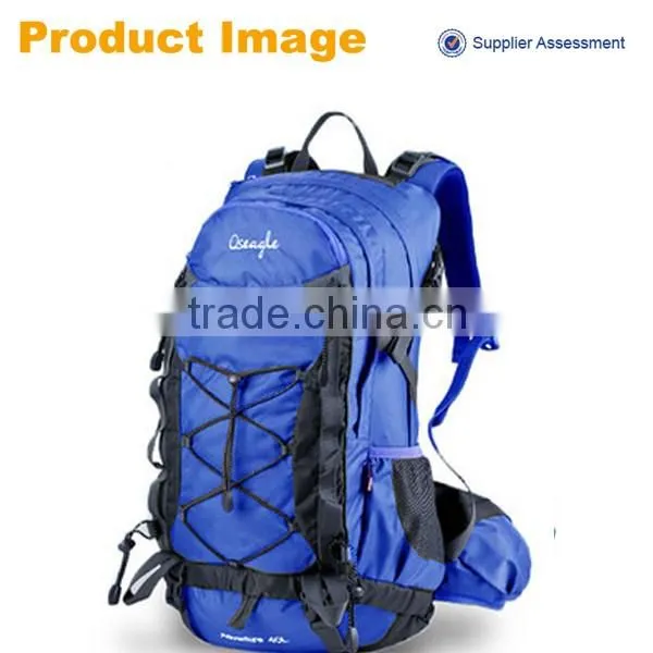 2016 new model fashion mountain top backpack, outdoor backpack sport with water bottle holder