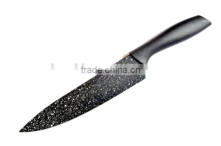 cooking sets knife with printing blade plastic handle