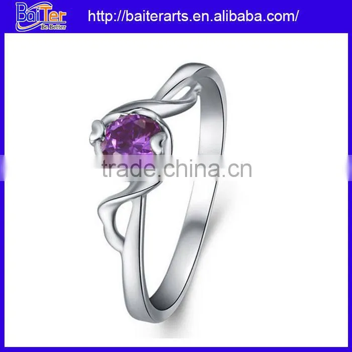Wholesale 925 sterling silver bezel setting band ring,silver promise rings for men