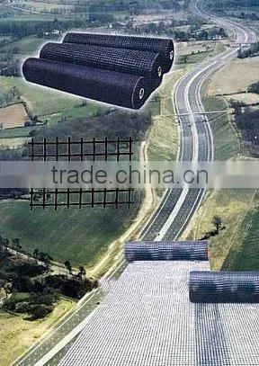 60KN/m--60KN/m,Flat Welding Biaxial Composite Steel Plastic Geogrid