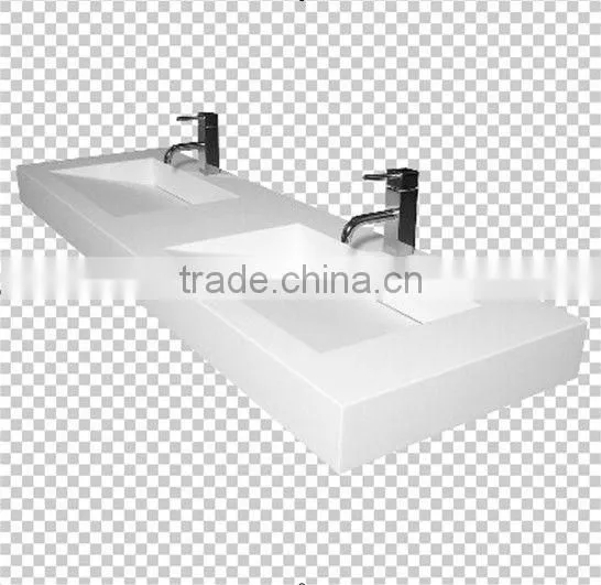 double bathroom sink/wall mount sink/double sink vanity
