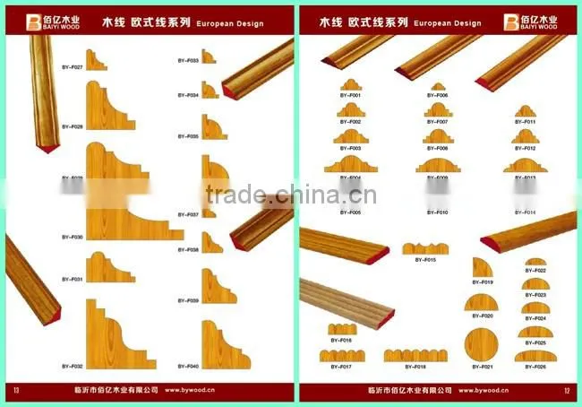 door design wood moulding decorative quarter round moulding