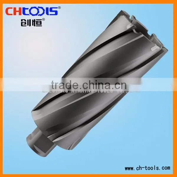 TCT magnetic annular drill with weldon shank