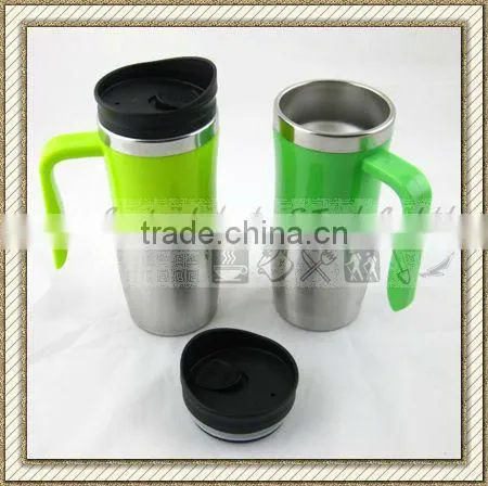 400ml insulated stainless steel travel mug / coffee mug
