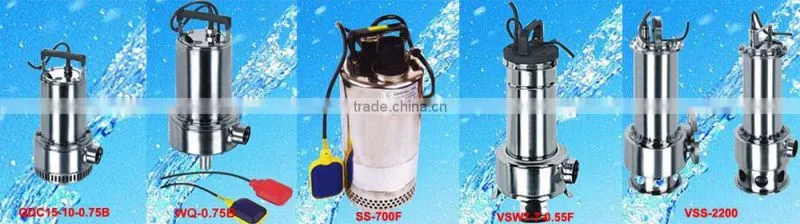 Professional Manufacturer of Sewage Pump Stainless Steel Centrifugal Submersible Pump