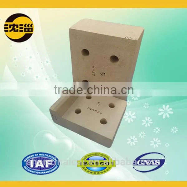 bottom clay block perforated fire brick by furmace bottom fire brick