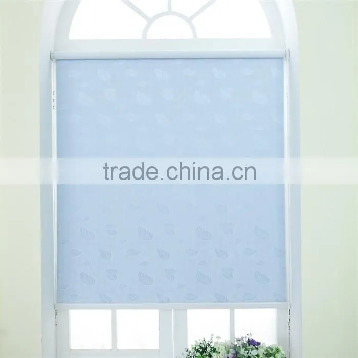 China supplier pvc built-in window shutter with leaves pattern