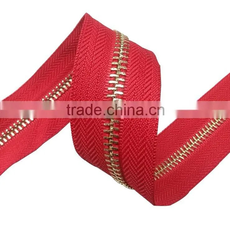 3#4#5# Metal Zipper,factories metal zipper prices,rose gold zipper manufacturer,jacket zipper