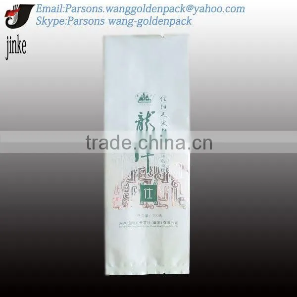 Lap seal with side gusset plastic tea pouch