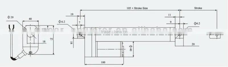 linear actuator for door lock