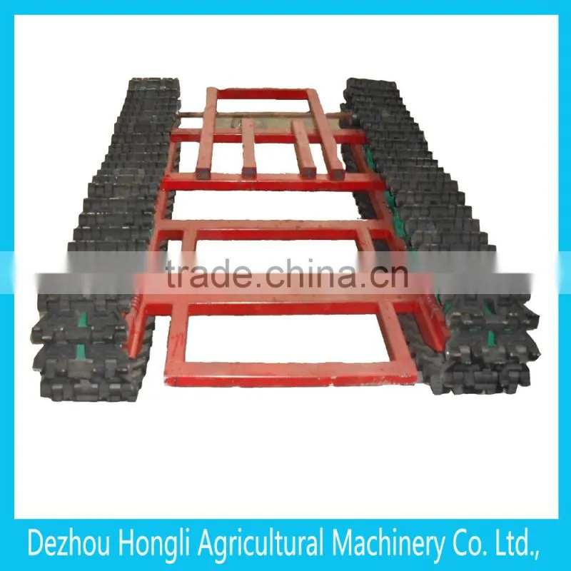 metal track undercarriage with rubber coating