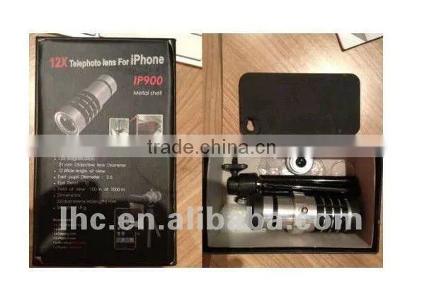 Original JEC 12x Mobile Telephoto Lens for iPhone 4 accessory, Supply accessory only