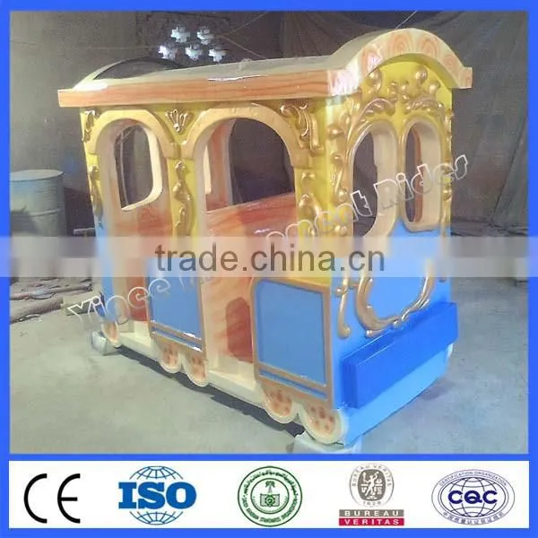 adult rides train set trackless elephant train