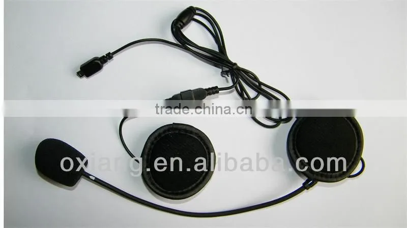 Bluetooth motorcycle helmet headset with fm radio for motorcycle