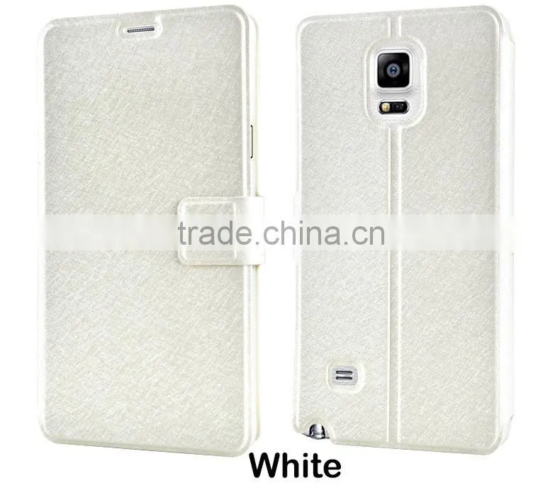 Leather stand case for samsung galaxy note 4 , case for samsung galaxy note 4 D0156