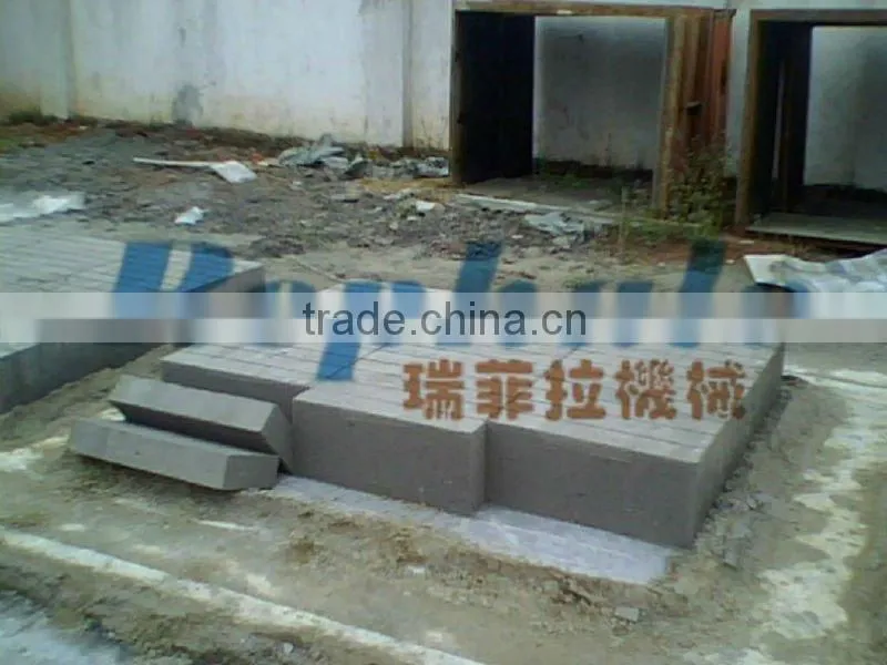 construction light foam concrete block, foam cement block, wall brick making machine