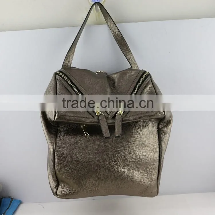 Trendy fashion designer new style ladies multifunction genuine leather backpack