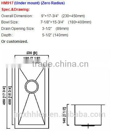 China supplier cUPC handmade undermount stainless steel kitchen sink manufacturer