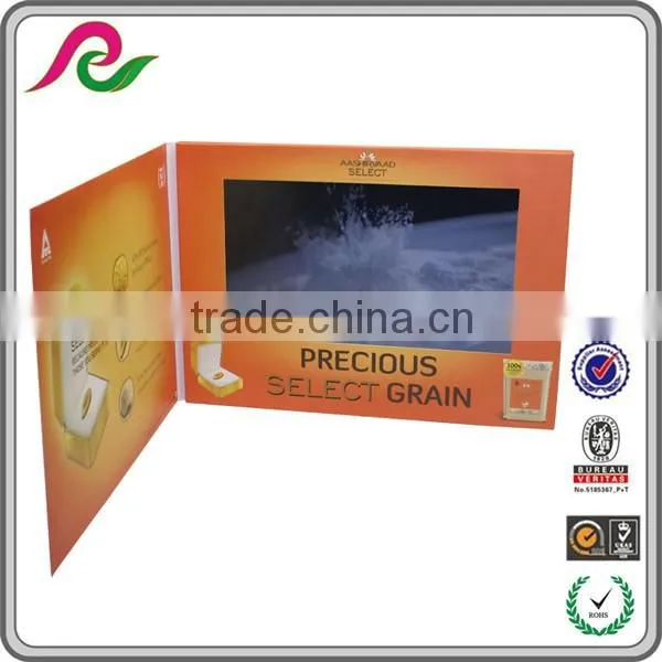 folded school usage brochure video postcards, video sound card
