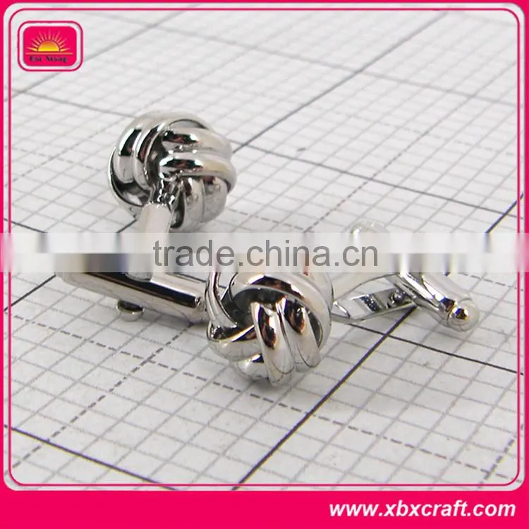 Chinese knot design metal button cufflinks