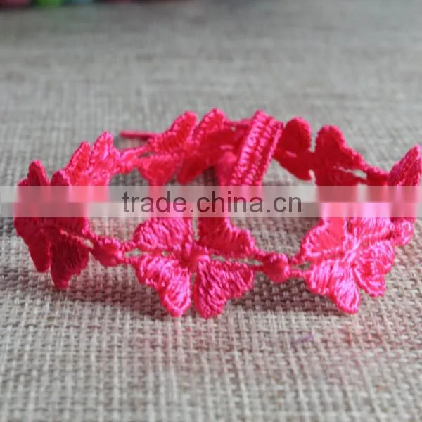 good quality heart bufferfly design wholesale italy lace bracelet