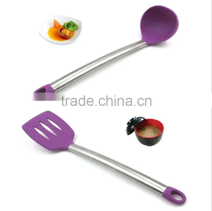 Safe kitchen ware silicon rubber kitchen utensil sets spoon turner ladle kitchenware silicon kitchen utensils cooking set