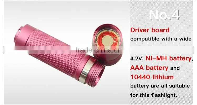 LuckySun Cool Blinking Gifts 200m long range 10440 AAA battery led Torch Lights mini flashlight
