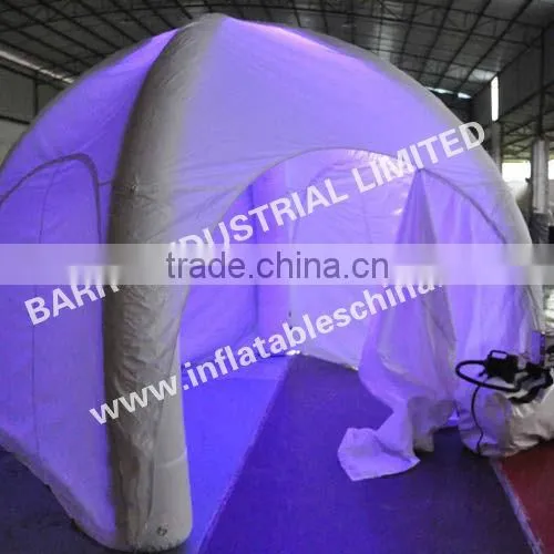 inflatable lighting dome tents/inflatable dome tent for Giant party